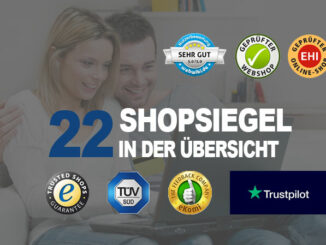 22 Shopsiegel in der Übersicht