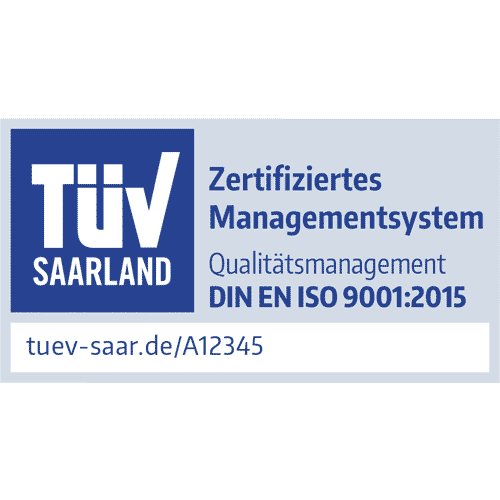 TÜV Saarland Zertifikat